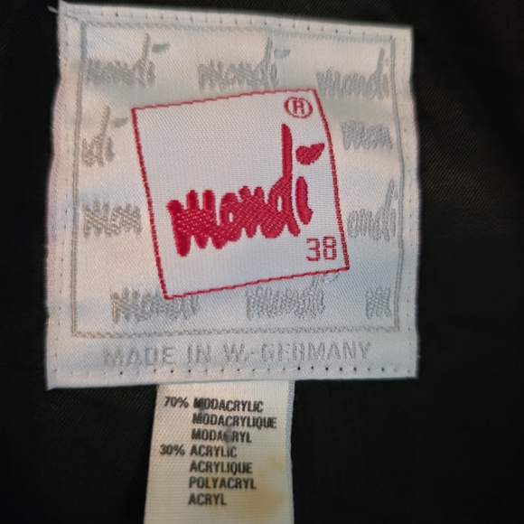 Vintage MONDI faux Fur Leopard Statement Coat-Made In Germany-Y2K Mob Wife Lux - Picture 10 of 15